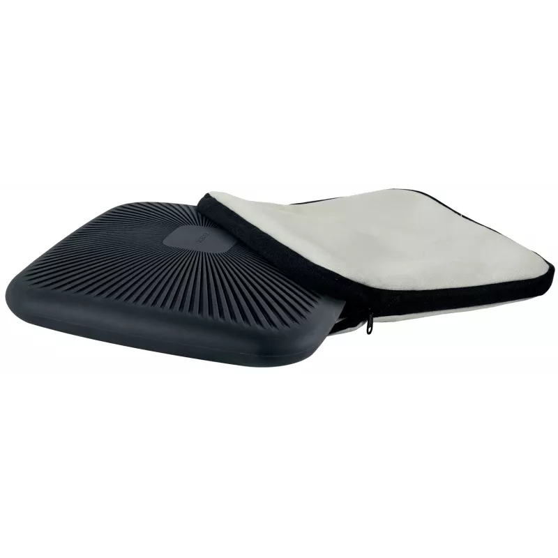Leitz Ergo Active Wobble spilvens ar auduma pārvalku, Sēdspilvens, Universāls, Pelēks, Kvadrātveida, 150 kg, Vienkrāsains