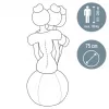 Leitz Ergo aktīvā sēdbumba ar apturēšanas funkciju 65 cm, pelēka, pilna izmēra, 150 kg, pieaugušajiem, pieaugušo, TÜV