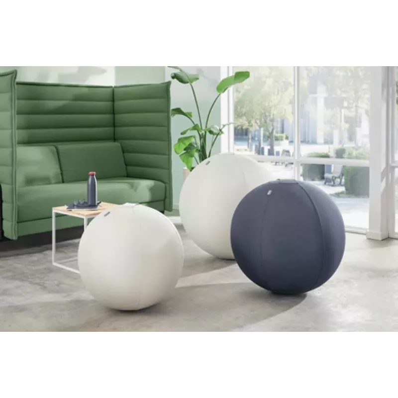 Leitz Ergo aktīvā sēdbumba ar aiztures funkciju 65 cm, pelēka, pilna izmēra, 150 kg, TÜV, 65 cm, 2,87 kg