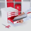 Leitz atvilktņu skapis WOW Cube 5 atvilktnes, 5 atvilktnes, plastmasa, 270 mm, 287 mm, 363 mm, 3,59 kg