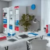 Leitz žurnālu turētājs WOW, sarkans, plastmasa, A4, 75 mm, 258 mm, 312 mm