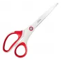Leitz WOW Titanium Office Scissors 205 mm, pieaugušajiem, taisns griezums, viena, sarkana, balta, nerūsējošais tērauds, biroja šķēres