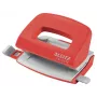 Leitz NeXXt Recycle Mini perforators, 10 lapas, sarkans, plastmasa, 8 cm, 5,5 mm, A4, A5, A6, Folio, US-Quart, 8 x 8 x 8 cm
