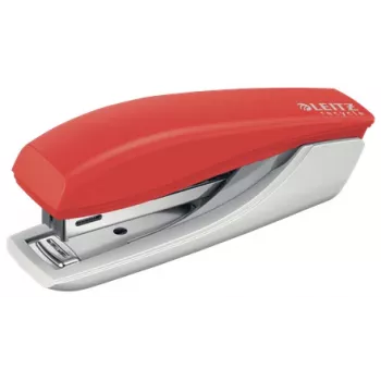 Leitz NeXXt Recycle Mini skavotājs, 10 lapas, sarkans, standarta saspraudums, plastmasa, 80 g/m², 3,5 cm