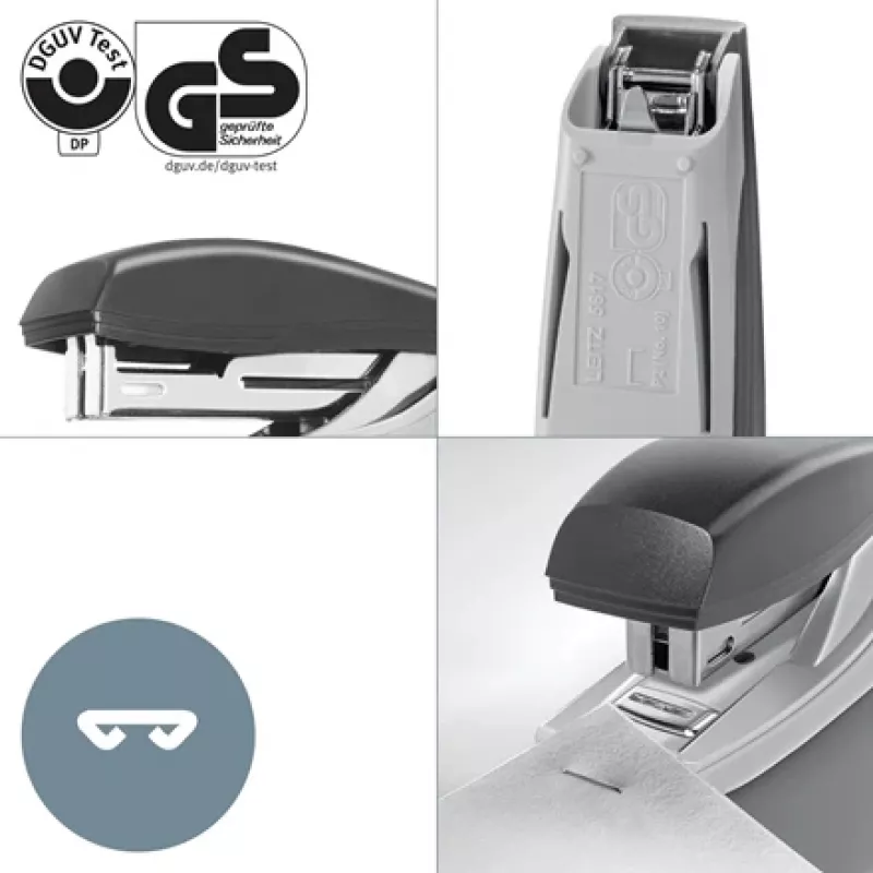 Leitz NeXXt Recycle Mini skavotājs, 10 lapām, zaļš, standarta saspiešanas veids, plastmasa, 80 g/m², 3,5 cm