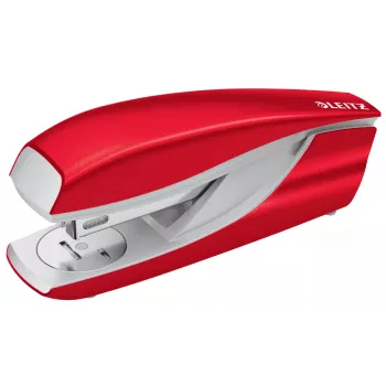 Leitz skavotājs WOW 5502 metāla 30 lapām blisterī, 30 lapas, sarkans, 24/6, metāls, plastmasa, 80 g/m², 4 cm