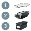 Leitz Click & Store WOW mazā glabāšanas kaste, Glabāšanas kaste, Sarkana, Taisnstūrveida, Kartona, Vienkrāsaina, Iekštelpām