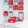 Leitz Box Click & Store WOW Cube Lielā glabāšanas kaste, Glabāšanas kaste, Sarkana, Taisnstūrveida, Kartons, Vienkrāsaina, Iekštelpām