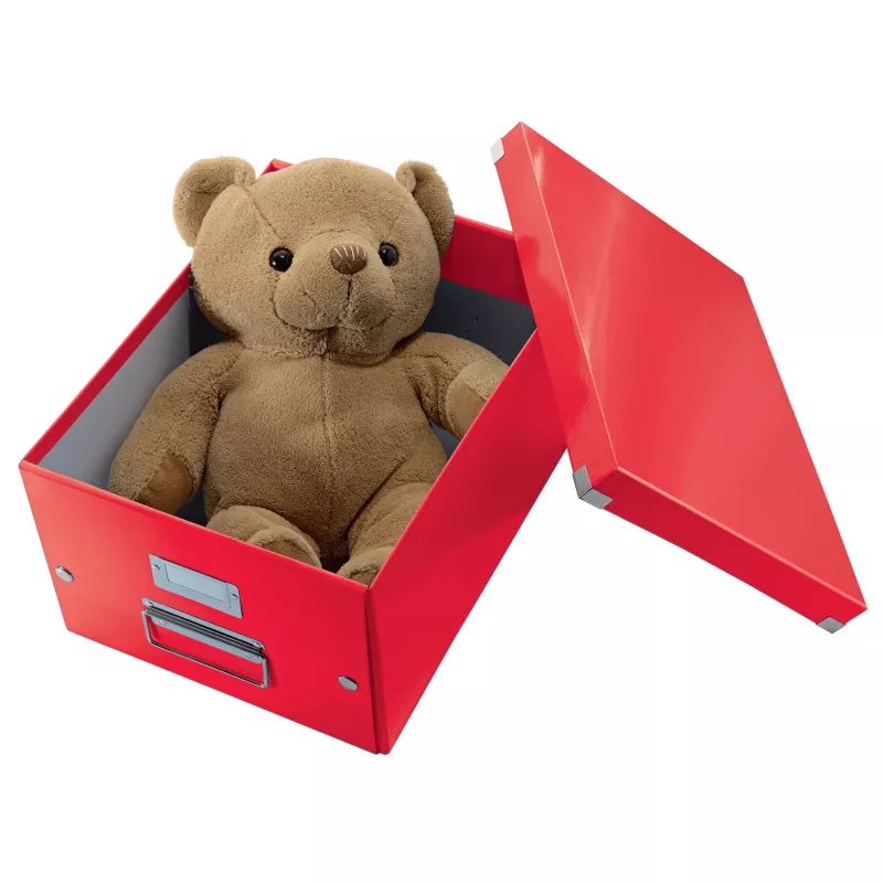 Leitz Box Click & Store WOW Cube Lielā glabāšanas kaste, Glabāšanas kaste, Sarkana, Taisnstūrveida, Kartons, Vienkrāsaina, Iekštelpām