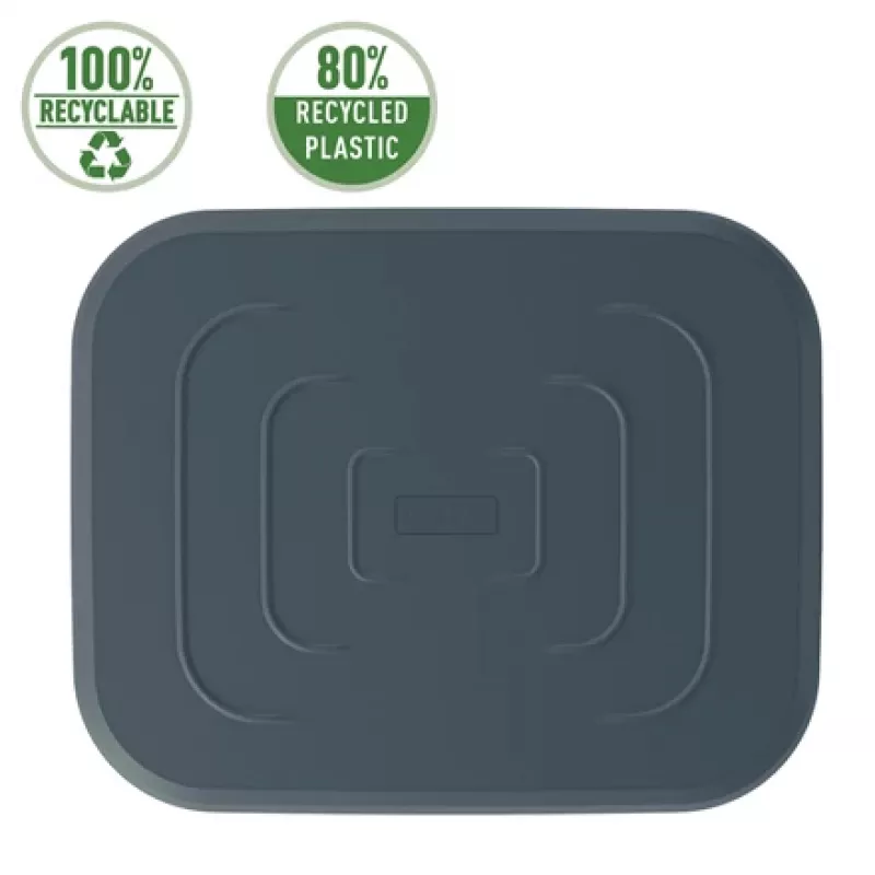 Leitz Ergo regulējams galda kāju balsts, 80% pārstrādātas plastmasas, pelēks, pārstrādāta plastmasa, 34 cm, 42 cm, 340 mm, 420 mm