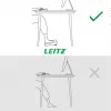 Leitz Ergo regulējams galda kāju balsts, 80% pārstrādātas plastmasas, pelēks, pārstrādāta plastmasa, 34 cm, 42 cm, 340 mm, 420 mm