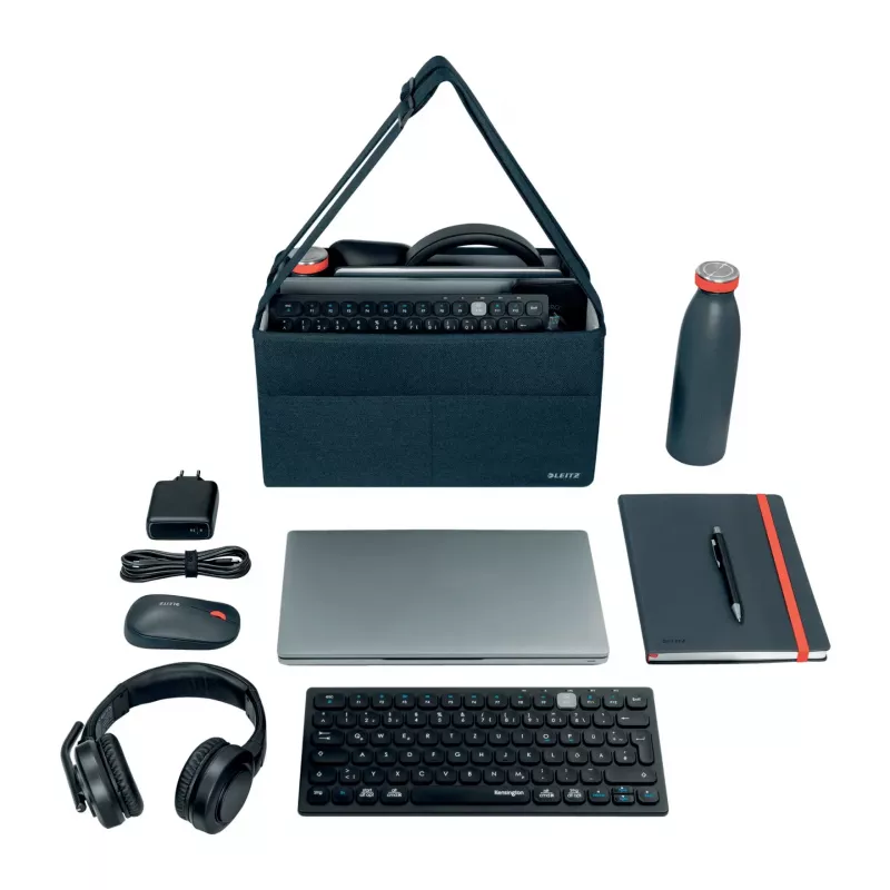Leitz Fabric Compact Hot Desking Work Bag, audums, vienkrāsains, unisex, 355 mm, 200 mm, 210 mm