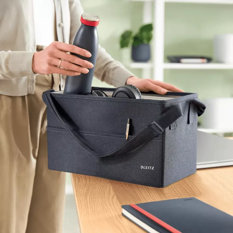 Leitz Fabric Compact Hot Desking Work Bag, audums, vienkrāsains, unisex, 355 mm, 200 mm, 210 mm