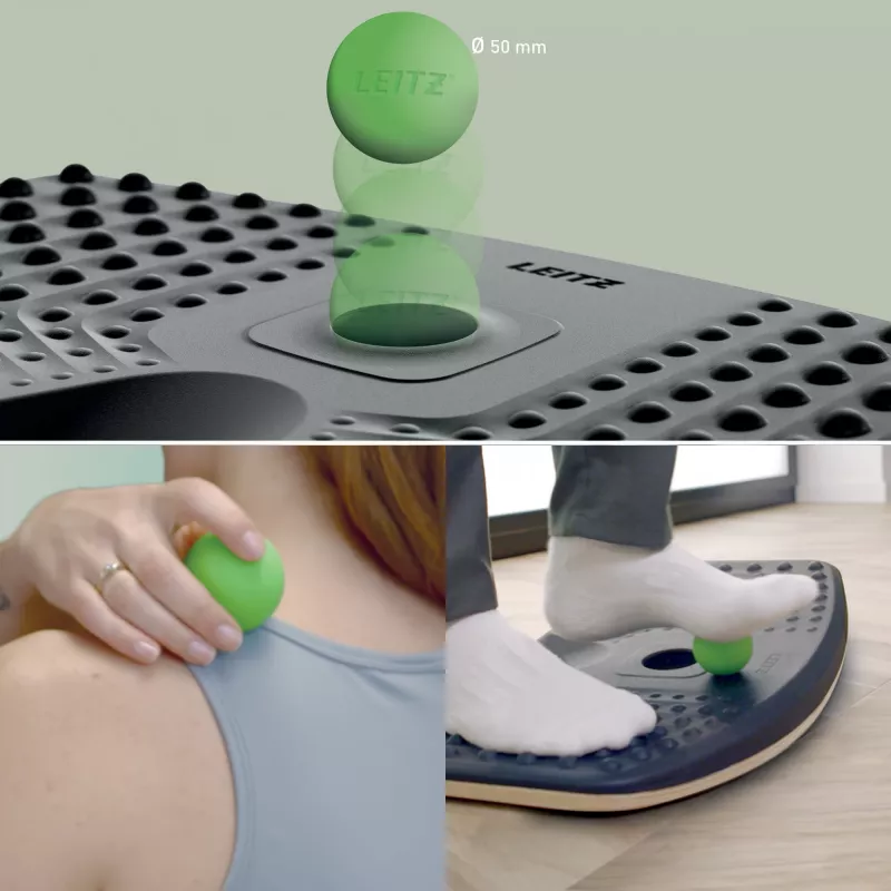 Leitz Ergo Active Balance Board, līdzsvara dēlis, tumši pelēks, 200 kg, -14 - 14°, 540 mm, 310 mm