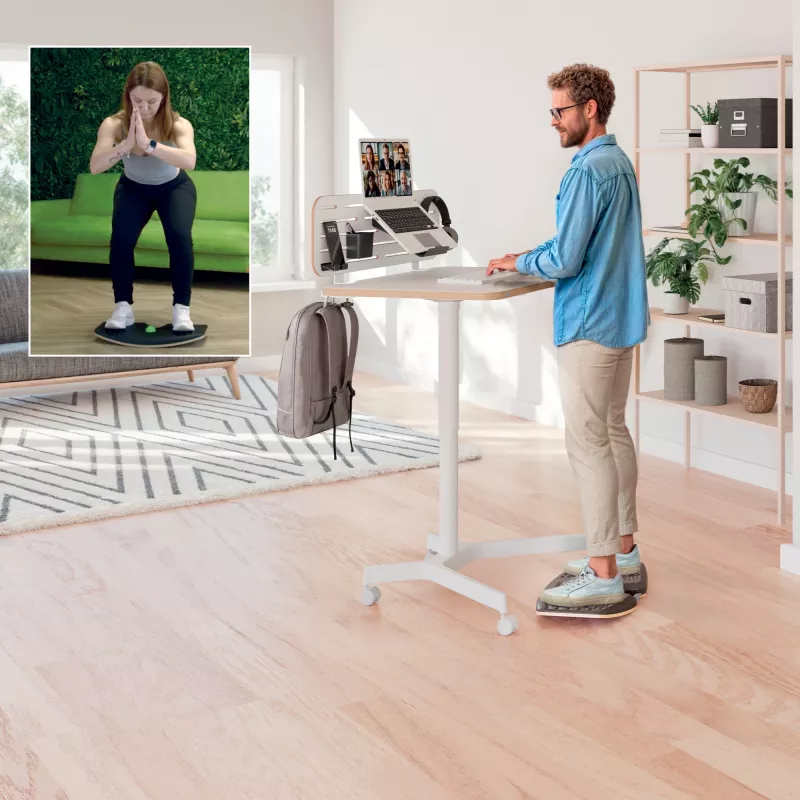 Leitz Ergo Active Balance Board, līdzsvara dēlis, tumši pelēks, 200 kg, -14 - 14°, 540 mm, 310 mm