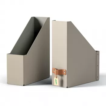 Leitz Puro žurnālu glabātuve, 100% pārstrādāts kartons, 2 gab. iepakojumā, Bēša, Kartons, 100 mm, 260 mm, 310 mm, 310 g