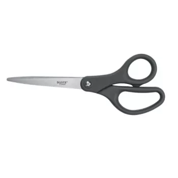 Leitz Titanium šķēres 205 mm, Pieaugušajiem, Taisna griezuma, Viena, Pelēka, Nerūsējošais tērauds, Biroja šķēres