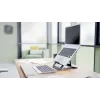 Leitz Ergo Aluminium Ultra-Plakans Regulējams Klēpjdatora Statīvs, Klēpjdatora un planšetdatora rokturis, Tumši pelēks, Alumīnijs, 25.4 cm (10 collas), 43.2 cm (17 collas), 25.4 cm (10 collas)