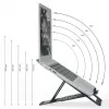 Leitz Ergo Aluminium Ultra-Plakans Regulējams Klēpjdatora Statīvs, Klēpjdatora un planšetdatora rokturis, Tumši pelēks, Alumīnijs, 25.4 cm (10 collas), 43.2 cm (17 collas), 25.4 cm (10 collas)
