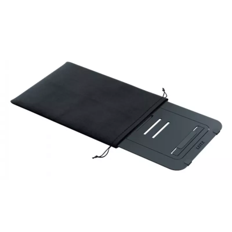 Leitz Ergo Aluminium Ultra-Plakans Regulējams Klēpjdatora Statīvs, Klēpjdatora un planšetdatora rokturis, Tumši pelēks, Alumīnijs, 25.4 cm (10 collas), 43.2 cm (17 collas), 25.4 cm (10 collas)