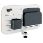 Leitz Ergo nelielais stiprināmais dēliša galda organizators, 42x25 cm, MDF, pārstrādāta plastmasa, gumija, Balts, Skavas stiprinājums, Vēstules, Papīrs, Attēli, 450 x 61 x 330 mm, 450 mm