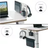 Leitz Ergo nelielais stiprināmais dēliša galda organizators, 42x25 cm, MDF, pārstrādāta plastmasa, gumija, Balts, Skavas stiprinājums, Vēstules, Papīrs, Attēli, 450 x 61 x 330 mm, 450 mm