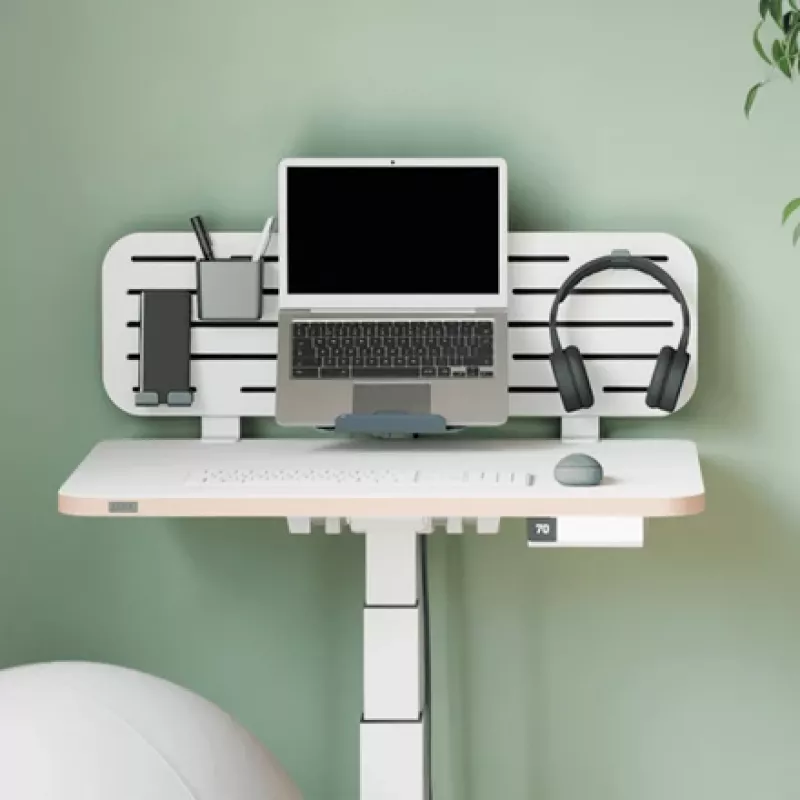 Leitz Ergo perforētās plāksnes galda organizators ar klēpjdatora turētāju, 80x25 cm