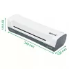 Leitz iLAM Home 4-in-1 A4 laminēšanas ierīces komplekts, 24 cm, karstā laminēšanas ierīce, 300 mm/min, 0.4 mm, A4, 100 µm