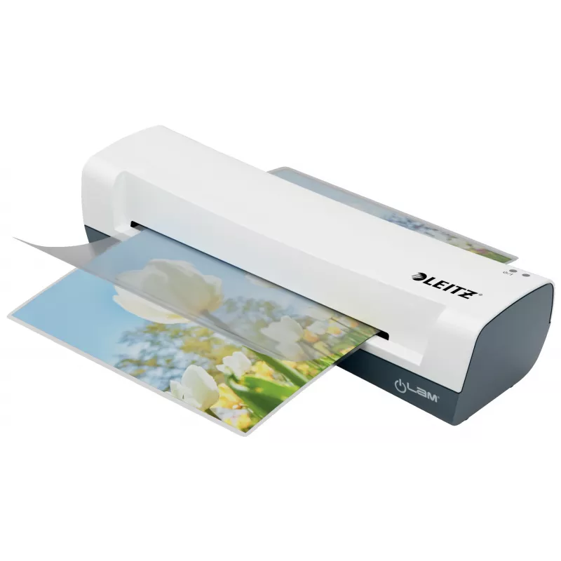 Leitz iLAM Home 4-in-1 A4 laminēšanas ierīces komplekts, 24 cm, karstā laminēšanas ierīce, 300 mm/min, 0.4 mm, A4, 100 µm