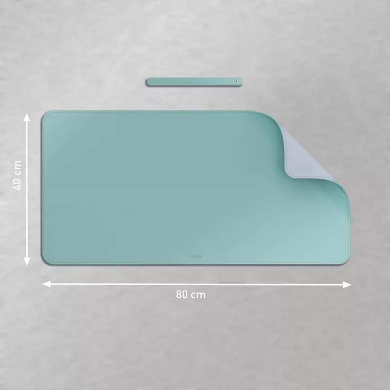 Leitz lielais galda paklājiņš, piparmētru krāsa, polivinilhlorīds (PVC), 400 mm, 800 mm, 2 mm, 350 g