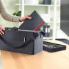 Leitz Fabric Hot Desking darba soma ar vāku, Uzglabāšanas soma, Pelēka, Taisnstūrveida, Audums, Vienkrāsaina, Unisex