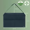 Leitz Fabric Hot Desking darba soma ar vāku, Uzglabāšanas soma, Pelēka, Taisnstūrveida, Audums, Vienkrāsaina, Unisex