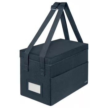 Leitz Fabric Compact Hot Desking Work Bag ar vāku, Uzglabāšanas soma, Pelēka, Taisnstūrveida, Audums, Vienkrāsains, Pieaugušajiem