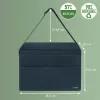 Leitz Fabric Compact Hot Desking Work Bag ar vāku, Uzglabāšanas soma, Pelēka, Taisnstūrveida, Audums, Vienkrāsains, Pieaugušajiem