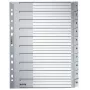 Leitz 12800000 tab index Numeric tab index Cardboard pelēka