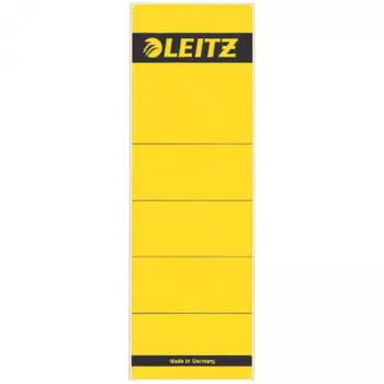 Leitz 16420015 pašlīmējošās etiķetes taisnstūrveida dzeltenas 10 gab.