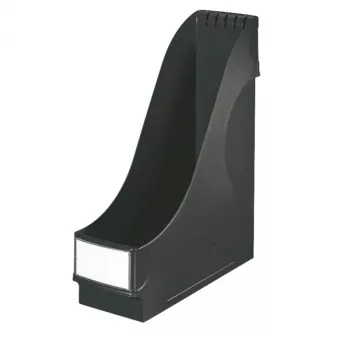 LEITZ Stāvošs dokumentu turētājs īpaši plats, A4, polistirols, melns, ietilpība 92 mm (2425-00-95)