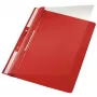Leitz 41900025 atskaites vāks PVC Sarkans, Caurspīdīgs