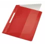 Leitz 41940025 atskaišu vāks PVC sarkans, caurspīdīgs