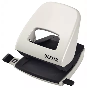 Leitz NeXXt caurumotājs 5008, 2 caurumi 30 loksnēm, 30 loksnes, melns, pelēks, metāls, plastmasa, 8 cm, 5,5 mm, A4