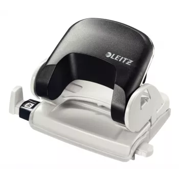 Leitz Hole Punch 5038 NeXXt, 2 caurumu, 16 loksnēm, 16 loksnes, Melns, Plastmasa, 8 cm, 5,5 mm, A4, A5, A6, Folio, US-Quart, 8 x 8 x 8 cm