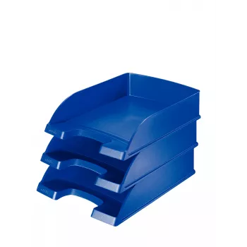 Leitz Plus vēstuļu paliktnis, standarta, polistirols, zils, 255 mm, 357 mm, 70 mm, 280 g