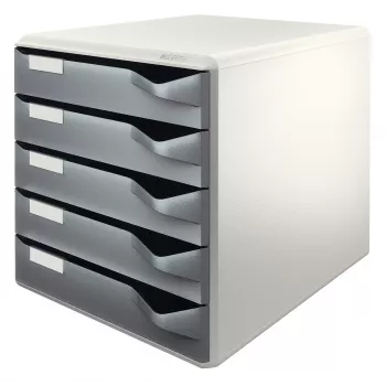 Leitz Post Set, 5 atvilktnes, Plastmasa, Pelēks, 1 gab., 3.65 kg, 285 x 355 x 290 mm