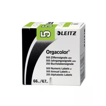 Leitz Orgacolor pašlīmējošā etiķete Noapaļots taisnstūris Zaļa
