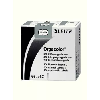 Leitz Orgacolor pašlīmējošā uzlīme Noapaļots taisnstūris Pelēka