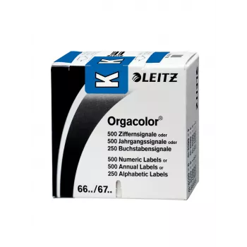 Leitz Orgacolor pašlīmējošā etiķete Noapaļots taisnstūris Zila