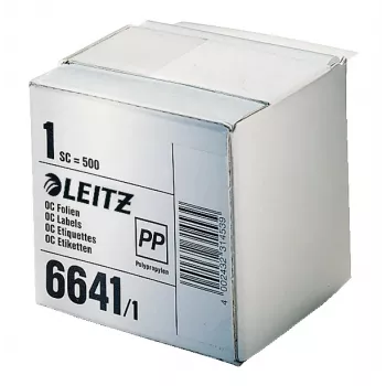 Leitz 66411000 pašlīmējošā etiķete Caurspīdīga