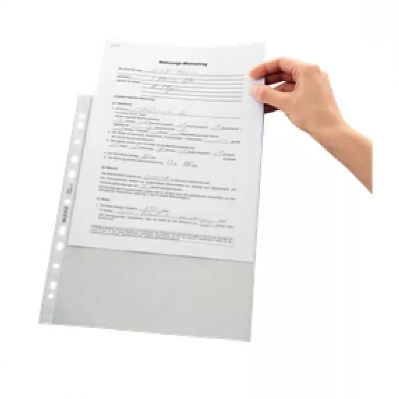Leitz augstas kvalitātes kabatiņa 75 mikroni A4, A4, caurspīdīga, polipropilēns (PP), 0,075 mm, 230 mm, 1 mm