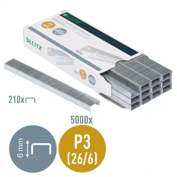 Leitz skavas P3 26/6 5000 gab. kastītē