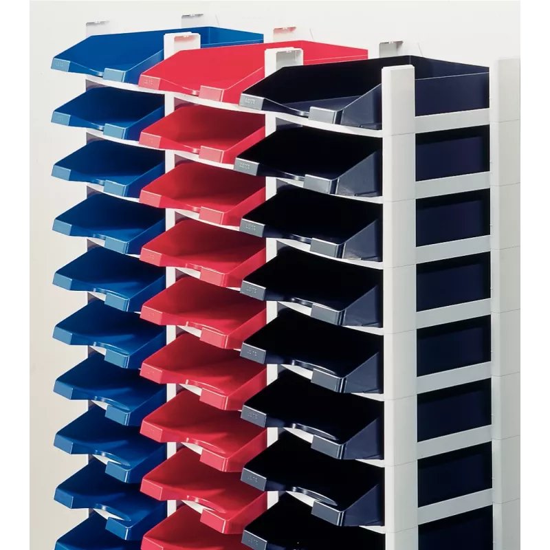 Leitz vēstuļu paplāšu statīvs Plus 3 paplātēm, plastmasa, melna, A4, A4, 3 atvilktne(s), vēstulēm
